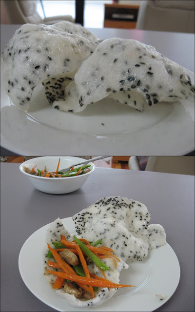 Black sesame rice paper 